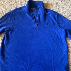 Blue Polo Quarter Zip Jacket
